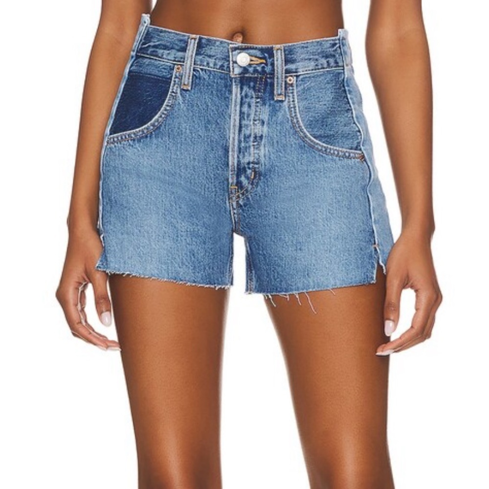Haven Relaxed Short Rework in Umbra Two Tone